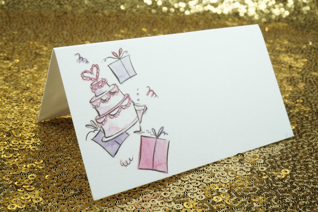 100 PCS Tarjetas De Lugar De Boda, Tarjetas De Lugar De Nombres De Mesa Plegadas, Tarjetas De Nombre Pequeñas En Blanco Con Bordes De Lámina Dorada