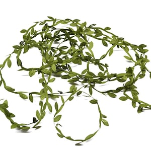 Blatt Band x 10 m Grüne Blätter Handwerk Trim Party Hochzeit Girlande Dekoration