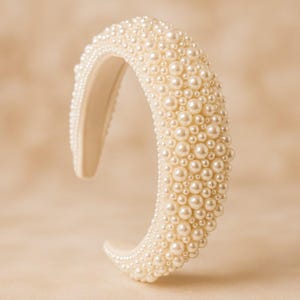 Pearl Headband Womens Hair Accessories For Wedding Bridal Shower Headpiece