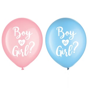 Gender-onthullingsballonnen x 15 babyshowerversieringen Feestartikelen voor jongen of meisje