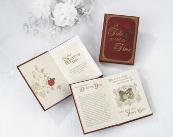 Anneau de mariage Livre porteur Oreiller Alternatives Conte de fées Cérémonie Fournitures Décor