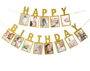 Decoraciones para fiestas de feliz cumpleaños, pancartas fotográficas, regalos, telón de fondo, accesorios y suministros