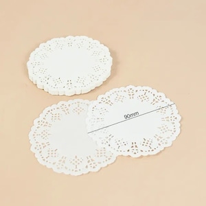 Paper Doilies x 100 90mm Lace Round Party Wedding Cake Craft Decor Scrapbooking