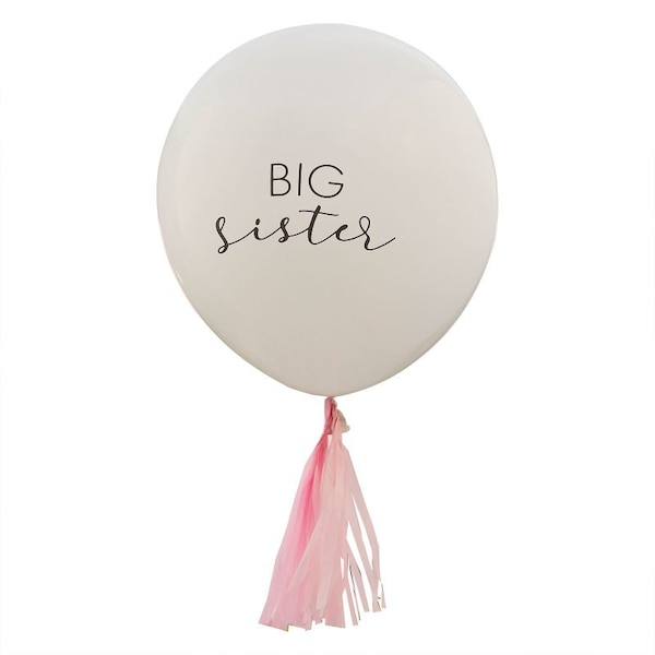 Big Sister Announcement Balloon Baby Pregnancy Gift Shower Party Decoration