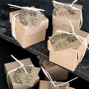 Wedding Favour Tags x 25 For Thank You Gift Party Bomboniere Souvenir Country