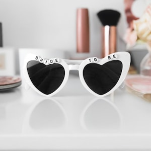 Bride To Be Love Heart Shaped Sunglasses For Hens Night Party Bridal Shower Gift