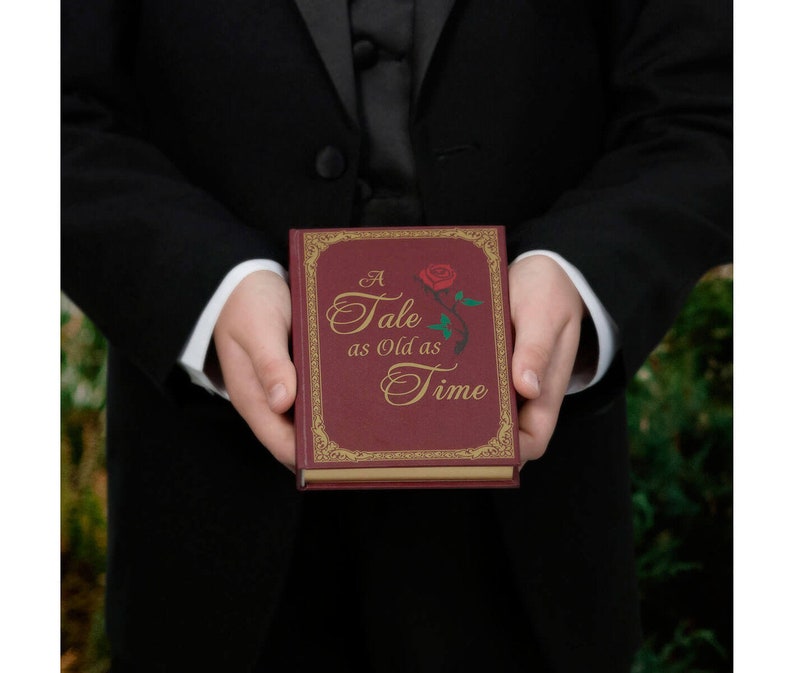 Wedding Ring Book Bearer Pillow Alternatives Fairytale Ceremony Supplies Decor image 2