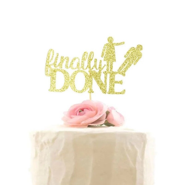 HHYMX Divorced AF Cake Topper - Freedom Party Decorations, Single AF- Good Bye Party Cake Decor