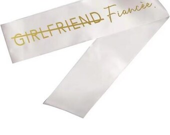 Bride To Be Sash Fiance Bridal Shower Hens Night Party Bachelorette Gift Wedding