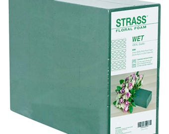 Mattoni di schiuma floreale Oasis x4 Blocco di fiori per matrimonio bagnato Forniture per fioristi