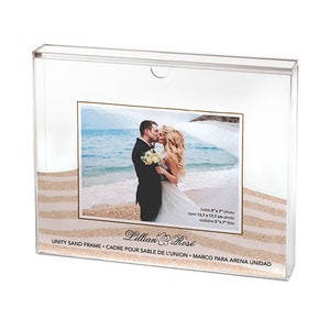 Wedding Sand Ceremony Photo Shadow Box Frame Blended Family Unity Set Kit