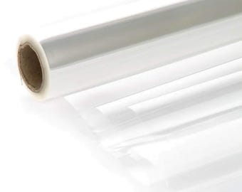 Clear Cellophane Roll Hamper Gift Wrap Wrapping 30-micron (50cm x 30m)