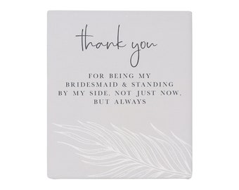 Bridesmaid Gift Verse Thank You For Being My Bridal Party Wedding Box