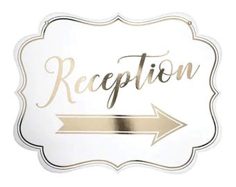 Wedding Signs Reception Arrow Direction Directional Hanging Decorations