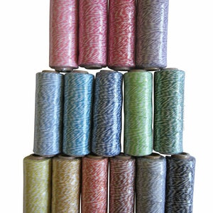 Bakers Twine Cotton String 4 Ply Coloured Striped for Crafts Gift Wrapping