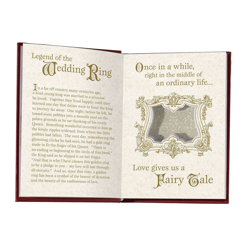 Wedding Ring Book Bearer Pillow Alternatives Fairytale Ceremony Supplies Decor image 7