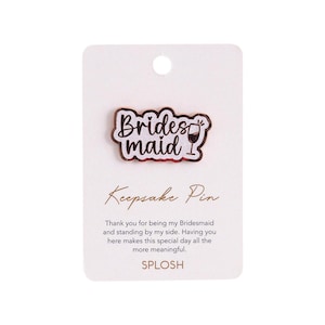 Regalo de dama de honor, pin de recuerdo de boda, caja de regalo de agradecimiento para la fiesta nupcial
