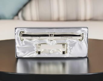 Wedding Certificate Holder with Stand Gift for Bride and Groom Marriage Keepsake