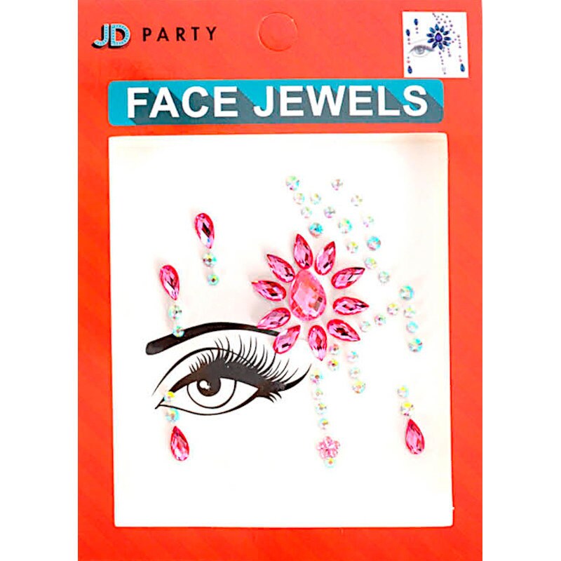6 Face Crystals for Kids, Face Gems, 3D Face Stickers, Face Crystals,  Rhinestone Face Gems, Unicorn Face Crystals 