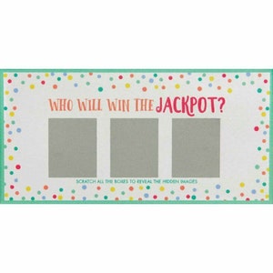 Juegos para fiestas de baby shower Actividades Tarjetas para raspar Despedida de soltera