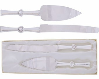 Wedding Cake Knife Set and Server Wedding Gifts for the Bride and Groom