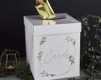 Wedding Wishing Well Card Box For Money Gift Envelope Holder Decorations