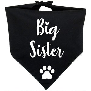 Big Sister Announcement Dog Bandana Baby Pregnancy Gift Shower Party Decoration