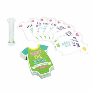 Baby Shower Jeux de société Activité Mamans Le Mot Cartes