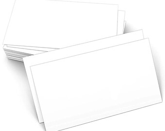 50 weiße Geschenkanhänger x 60 weiße Geschenkanhänger