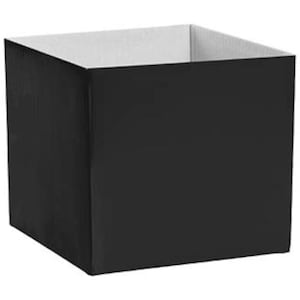 25 cajas pequeñas de cartón negro para regalo con arreglos florales