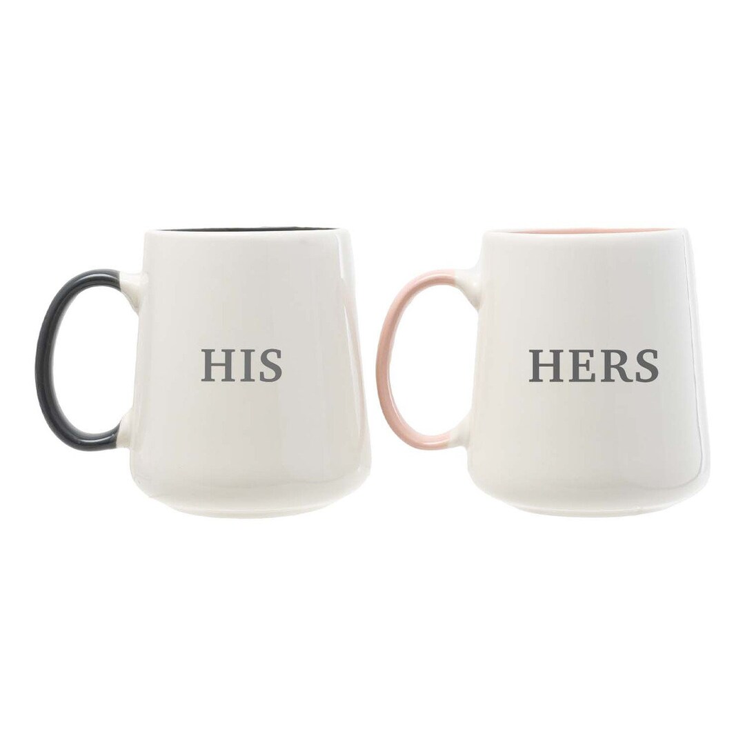 His and Hers Mugs Set Engagement Wedding Gifts for the Bride Groom — free download