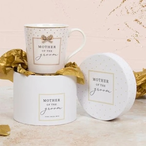 Scatola regalo per la madre dello sposo, tazza da tè per matrimonio, tazza da caffè, bomboniere per la festa nuziale