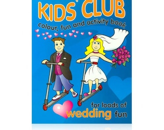 Wedding Colouring Activity Printed Book For Children Kids Pack Favours Gifts