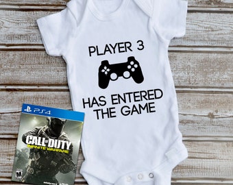 Player 3 Has Entered The Game Onesie© - Funny Baby Onesie© - Newborn clothes - Baby Clothes - Cute - Funny