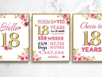 You Have Been Loved 21 Years! 21st Birthday Sign, 21st Birthday Board, 21 Birthday Printable Poster