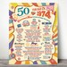 Digital Printable File Only 50 Years Ago Back in 1974, Hippie Style ...