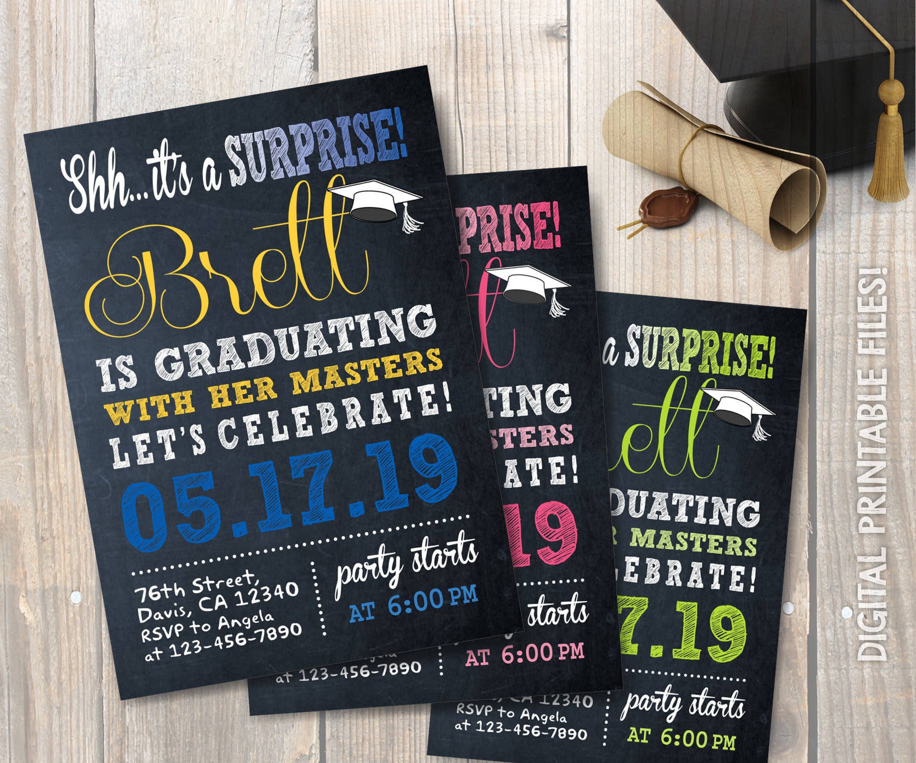 Graduation Party Invitation Surprise Graduation Party Etsy