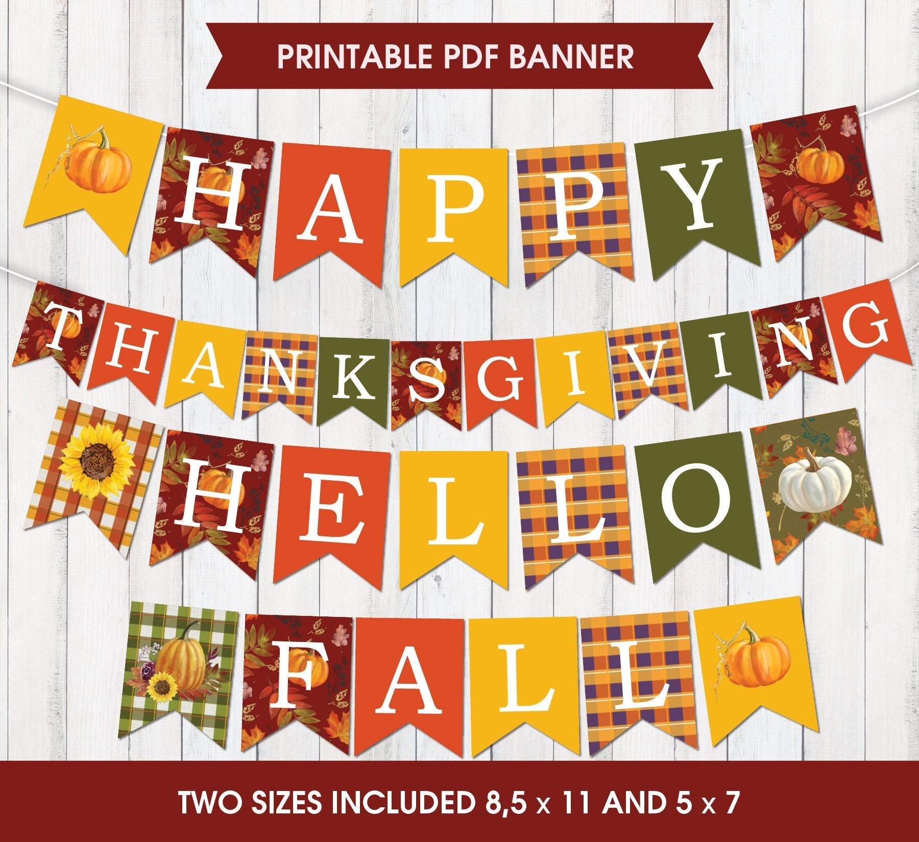 Thanksgiving Printables Banner Thanksgiving Printables Banner