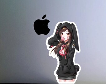 Overwatch D.Va Champion Hoodie Laptop/Window Printed Sticker