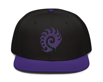 Starcraft Zerg Logo Embroidered Snapback Hat