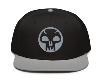 Magic the Gathering Black Mana Emblem Snapback Hat