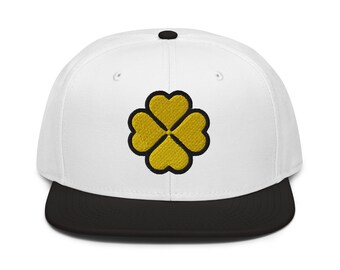 Black Clover 4 Leaf Grimoire Embroidered Snapback Hat