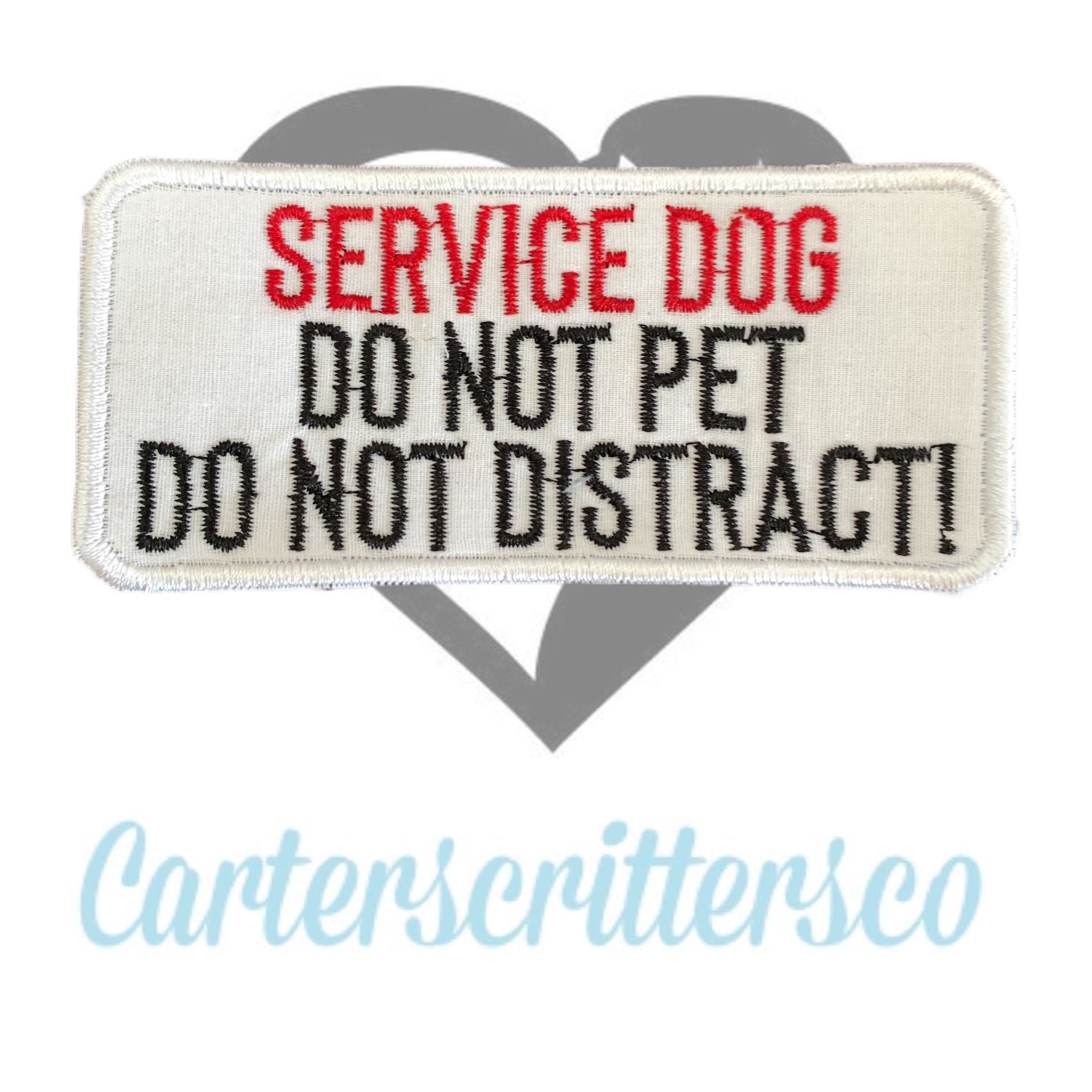 Service Dog Do Not Pet Do Not Distract patch Etsy