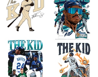 PNG K3n Gr!ffey Jr. The Kid, Cotton Unisex Graphic png, Legend Baseball Sport, PNG Download