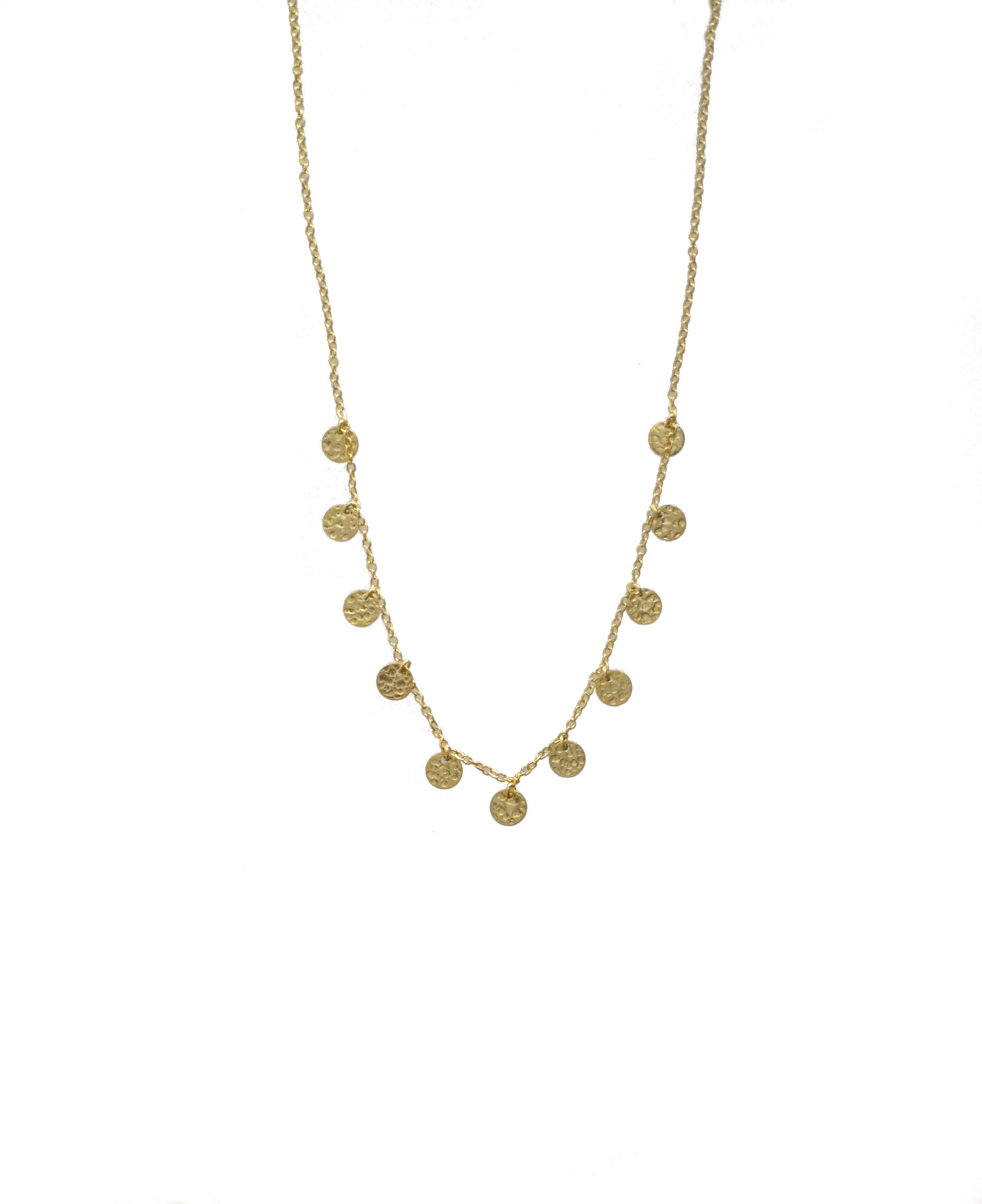 Gold Multi Coin Necklace Gold Coin 