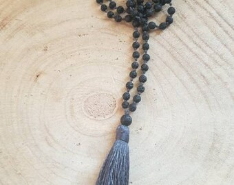 Mala, Mala Necklace, Beaded Necklace, Rudraksha Beads Necklace, Rudraksha Necklace, Spiritual Becklace, Colliere de priere, Spirituel