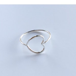 Heart Ring - Sterling Silver, silver ring, heart, heart jewelry