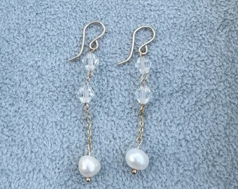 Lana Pearl Earrings - Pearl Earrings - freshwater pearl earrings