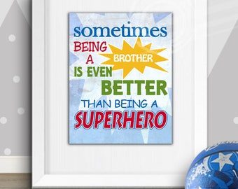 Digital Kids Wall Art Boys Superhero Prints Kids Superhero Decor Toddler Wall Art Kids Bedroom Decor Superhero Baby Shower