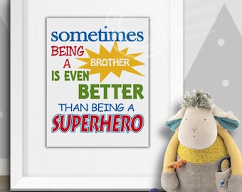 Boys Wall Art Toddler Superhero Print for Kids Wall Art Superhero Wall Art Print for Boys Superhero Baby Shower Gift for Nursery